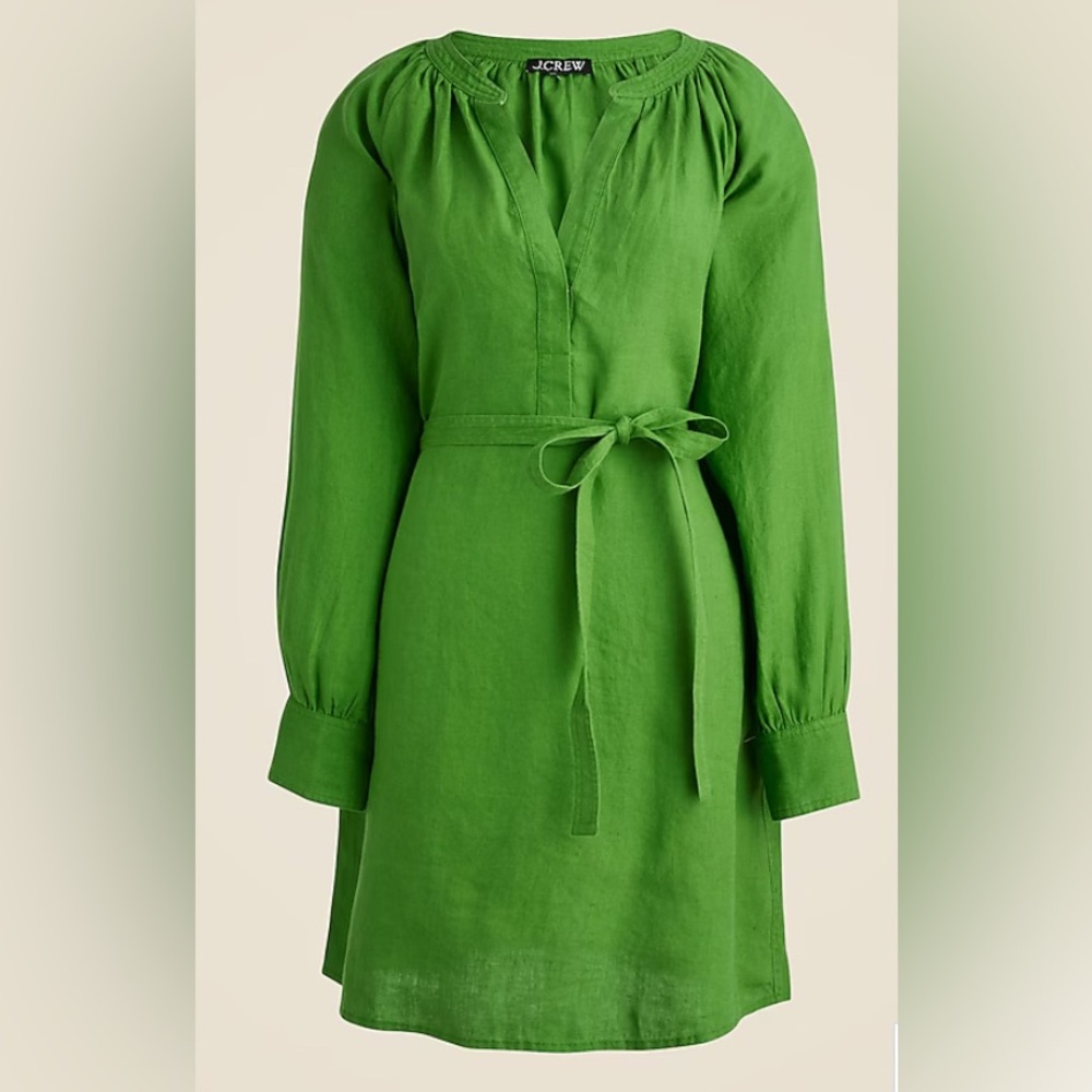 NWOT J. Crew Cabana Linen Mini Dress S